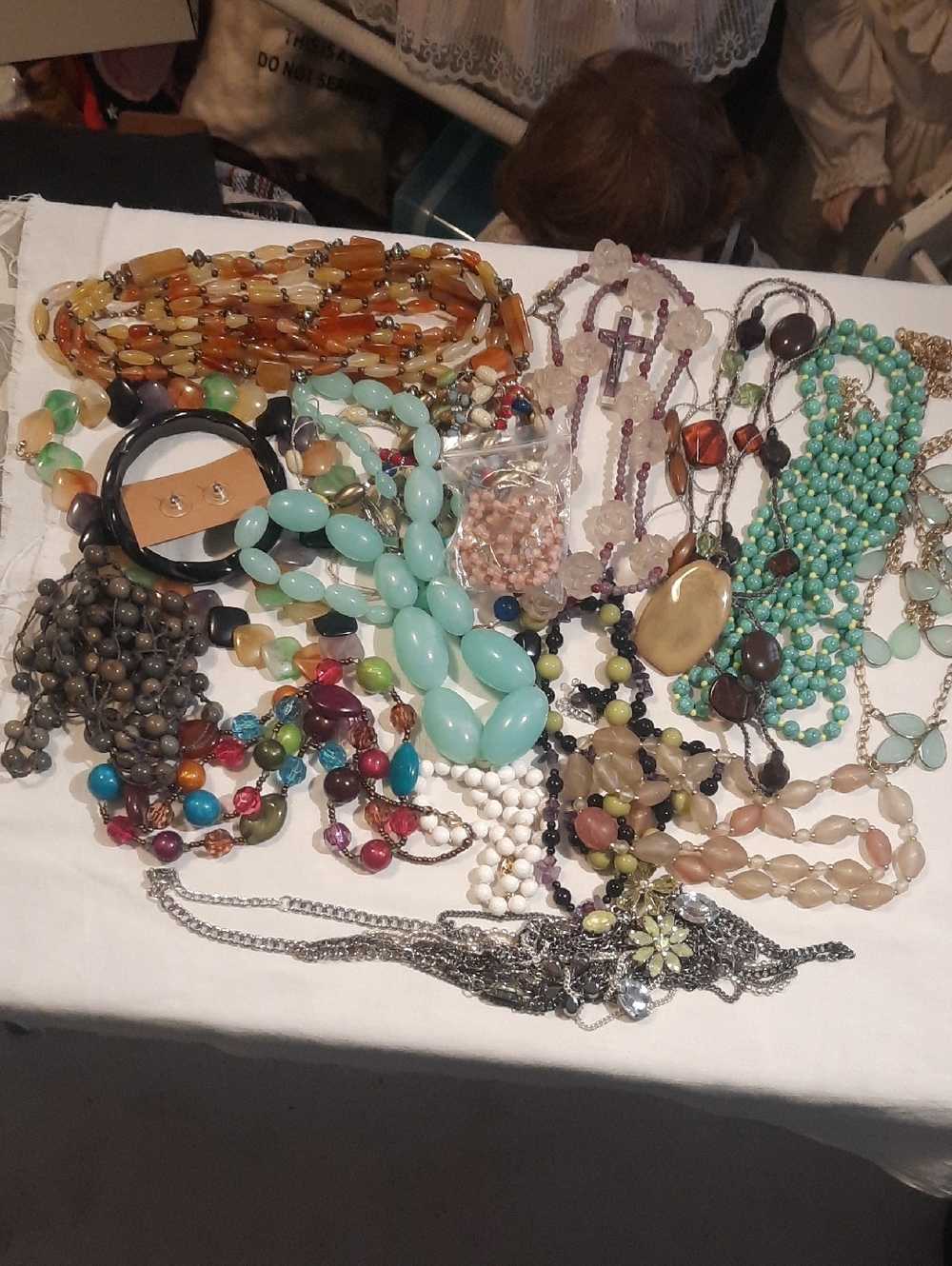 Multi-Color Women's Statement Beaded Necklace Collection